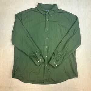 Puritan men’s cotton button-up shirt green size XL sku A-15-LRS